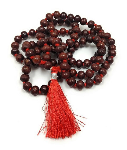 Red Chandan Mala 07mm