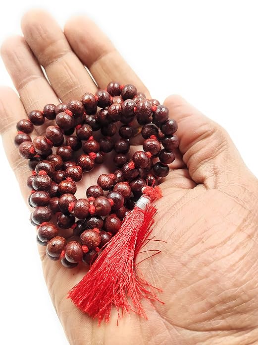 Red Chandan Mala 07mm