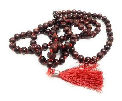 Red Chandan Mala 07mm